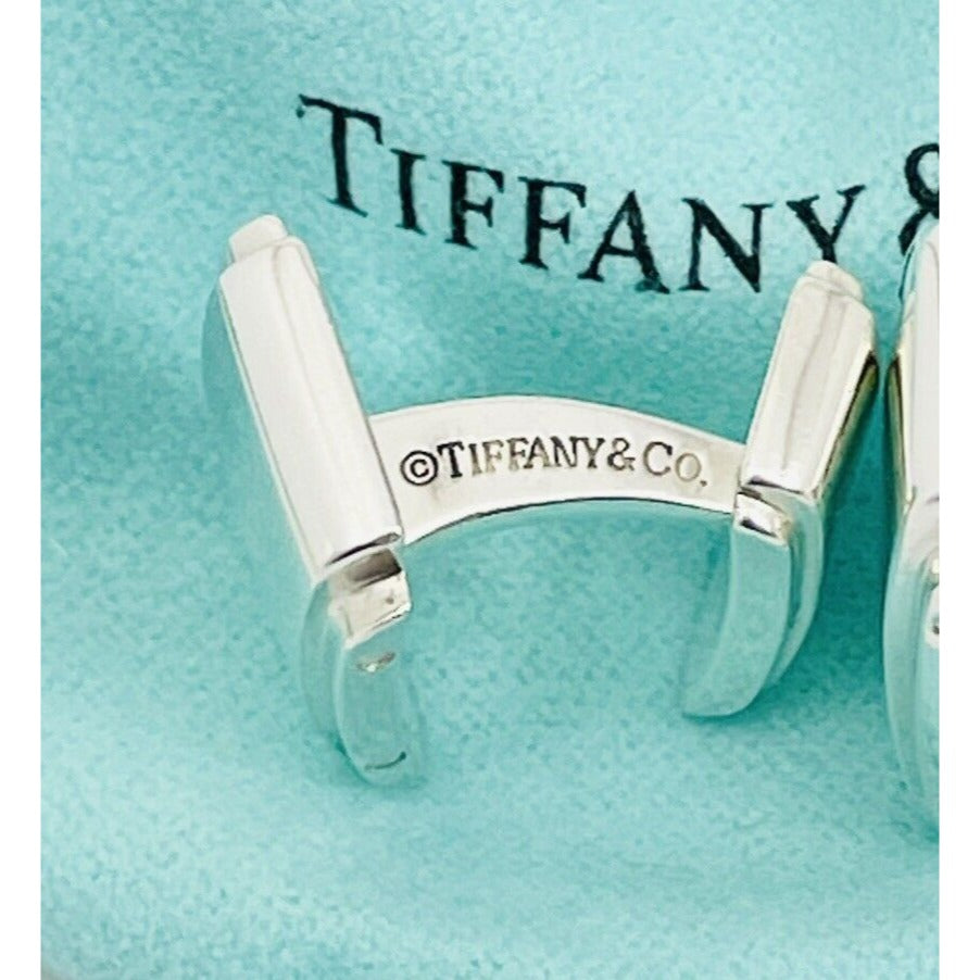 1 Tiffany Metropolis Cufflinks Lost Replacement in Sterling Silver Engravable