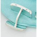 1 Tiffany Metropolis Cufflinks Lost Replacement in Sterling Silver Engravable-6