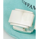 1 Tiffany Metropolis Cufflinks Lost Replacement in Sterling Silver Engravable-7