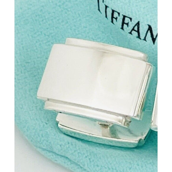 1 Tiffany Metropolis Cufflinks Lost Replacement in Sterling Silver Engravable