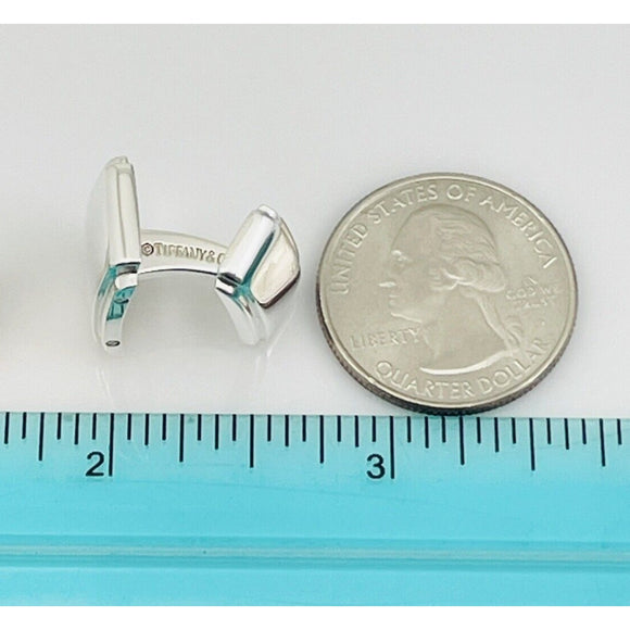 1 Tiffany Metropolis Cufflinks Lost Replacement in Sterling Silver Engravable
