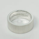 Size 4.5 Tiffany & Co Coin Edge Ring in Sterling Silver Mens Pinky Ring-4