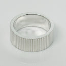 Size 4.5 Tiffany & Co Coin Edge Ring in Sterling Silver Mens Pinky Ring-2