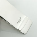 Tiffany & Co Machine Turned Pin Stripe Engravable ID Money Clip in Silver-3