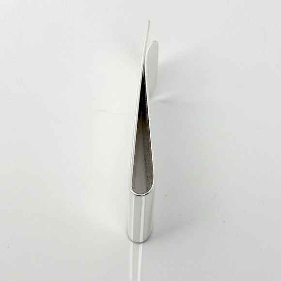 Tiffany & Co Machine Turned Pin Stripe Engravable ID Money Clip in Silver