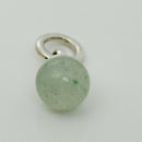 RARE Tiffany & Co Green Aventurine Fascination Ball Silver Charm Pendant-5