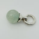 RARE Tiffany & Co Green Aventurine Fascination Ball Silver Charm Pendant-3