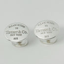 Please Return to Tiffany Oval Cufflinks in Sterling Silver-1