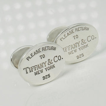 Please Return to Tiffany Oval Cufflinks in Sterling Silver - 0