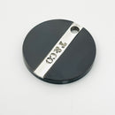 Tiffany T&CO Round Disc Black Pendant in Silver and Titanium Mens Unisex-3