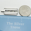Tiffany & Co Atlas Dog Tag Pendant Roman Numerals Mens Unisex-6