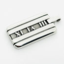 Tiffany & Co Atlas Dog Tag Pendant Roman Numerals Mens Unisex-2