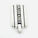 Tiffany & Co Atlas Dog Tag Pendant Roman Numerals Mens Unisex-3
