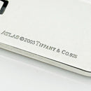 Tiffany & Co Atlas Dog Tag Pendant Roman Numerals Mens Unisex-4