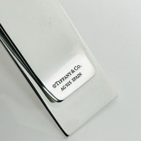 Tiffany Classic Stripe Money Clip in Sterling Silver Engravable