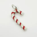 Tiffany & Co Candy Cane Candycane Charm in and Red Enamel and Sterling Silver-3