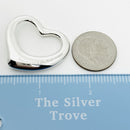 Tiffany Open Heart Pendant XL Extra Large 1.4" 35mm Jumbo by Elsa Peretti-5