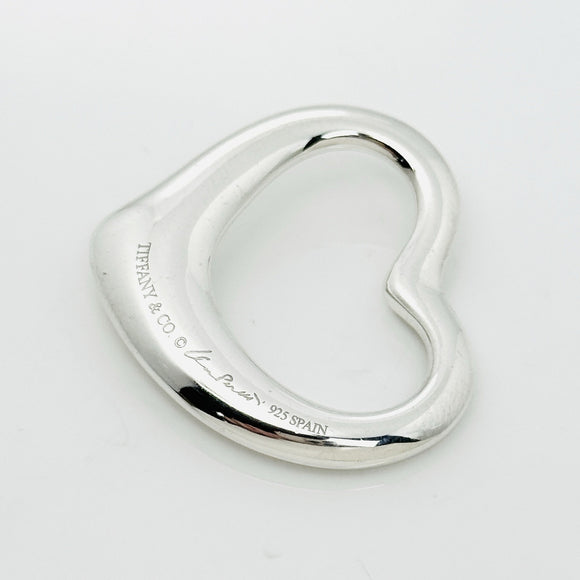 Tiffany Open Heart Pendant XL Extra Large 1.4" 35mm Jumbo by Elsa Peretti