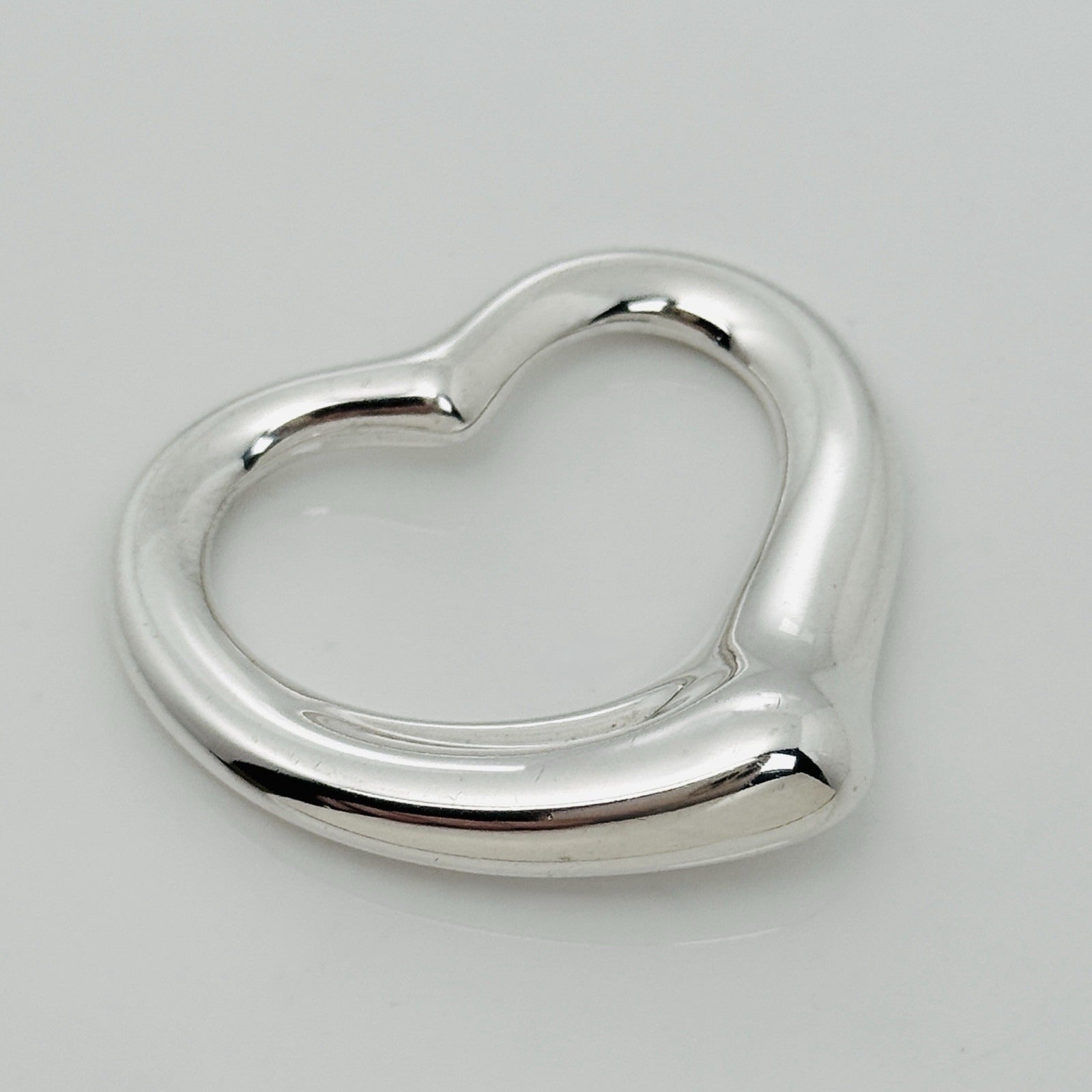 Tiffany Open Heart Pendant XL Extra Large 1.4" 35mm Jumbo by Elsa Peretti