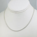 17.5" Tiffany & Co 3mm Large Link Rolo Chain Necklace-1