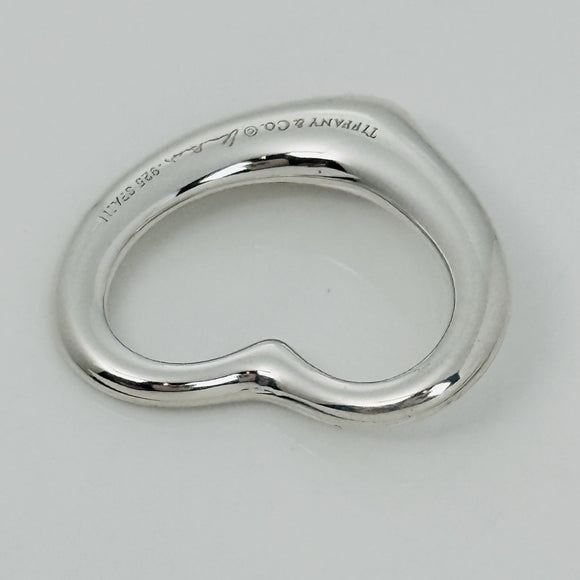 Tiffany Open Heart Pendant Large 27mm by Elsa Peretti in Sterling Silver