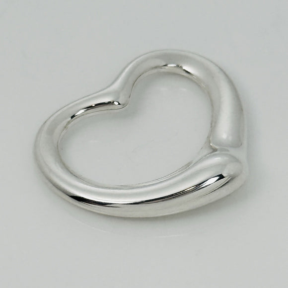 Tiffany Open Heart Pendant Large 27mm by Elsa Peretti in Sterling Silver