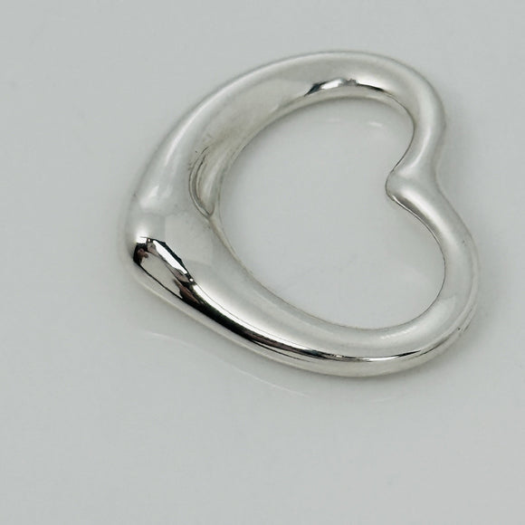 Tiffany Open Heart Pendant Large 27mm by Elsa Peretti in Sterling Silver