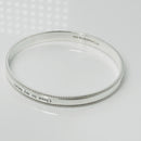 7.5" Tiffany Close to My Heart Beaded Edge Milgrain Bracelet in Sterling Silver-5