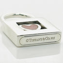 Tiffany & Co Heart Padlock Charm Or Pendant in Red Enamel and Sterling Silver-6