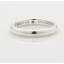 Size 8.5 Tiffany & Co Blue Sapphire Stacking Ring by Elsa Peretti in 925 Silver-5