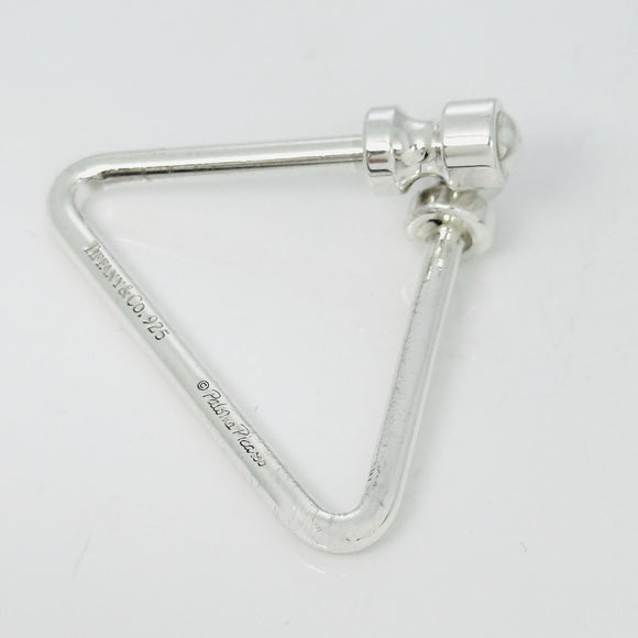 Tiffany & Co Paloma Picasso Groove Triangular Key Ring Chain Keyring Keychain