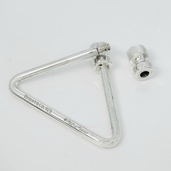 Tiffany & Co Paloma Picasso Groove Triangular Key Ring Chain Keyring Keychain