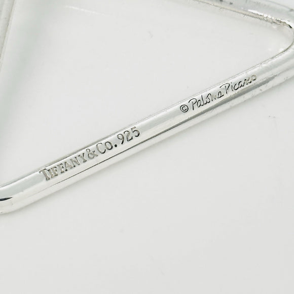 Tiffany & Co Paloma Picasso Groove Triangular Key Ring Chain Keyring Keychain