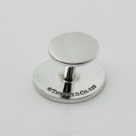 Return to Tiffany Oval Cufflink in Sterling Silver 1 Single Replacement For Lost - 0