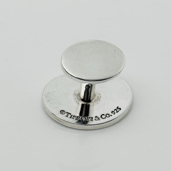 Return to Tiffany Oval Cufflink in Sterling Silver 1 Single Replacement For Lost