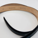 Tiffany & Co Black Lizard Skin Leather Mens Belt Size 36-5