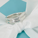 Size 10.5 Tiffany Doppio Ring by ELsa Peretti Mens Unisex in Sterling Silver-1