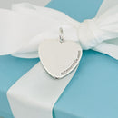Tiffany & Co LOVE Heart Pendant Beaded Edge Milgrain Pendant or Charm-4