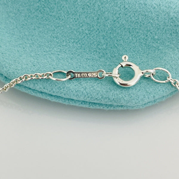 20" Tiffany & Co Multi 5 Teardrop Elsa Peretti  Necklace in Sterling Silver - 7