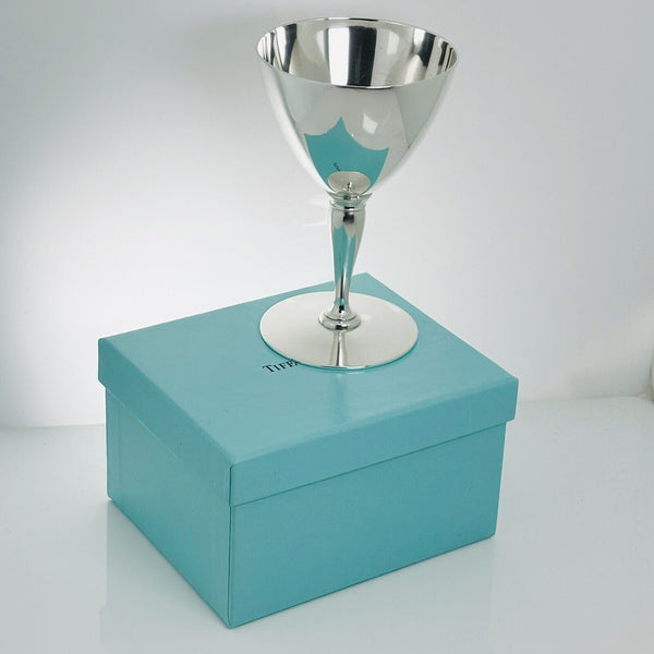Tiffany & Co Stem Wine Cocktail Goblet Glass Sterling Silver Makers 1890's - 8
