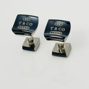 Tiffany 1837 Square Cufflinks in Black Titanium and Sterling Silver - 3