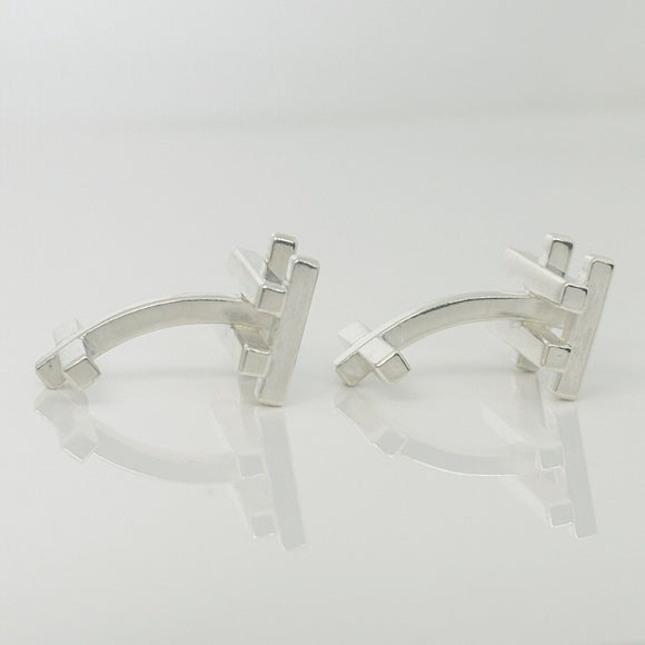 RARE Tiffany & Co Axis Cufflinks by Frank Gehry in Sterling Silver