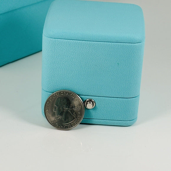 LARGE Tiffany & Co Blue Leather Empty Ring Box and Blue Gift Box