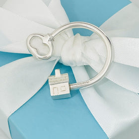 Tiffany & Co House Key Ring Chain in Sterling Silver