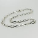15.75"  Tiffany & Co Oval Flat Link Chain Necklace in Sterling Silver AUTHENTIC - 2
