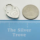 18" Please Return to Tiffany Love Heart Charm Pendant Padlock Lock Rolo Necklace-10