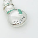 Tiffany & Co Christmas Snowman Charm or Pendant in Blue Enamel and Silver-5