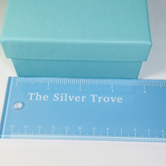 Tiffany & Co Empty Medium Large Blue Gift Box 4.5" x 3.75" x 2"