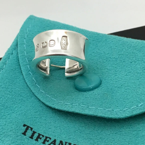 1 Tiffany T&CO 1837 Hoop Huggie Earring Single Replacement in Sterling Silver