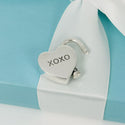 Tiffany & Co XOXO Kisses Hugs Heart Padlock Charm Pendant in Sterling Silver - 2